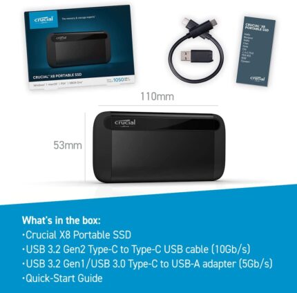 Crucial X8 2TB Portable SSD CT2000X8SSD9