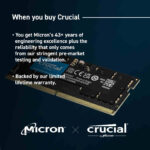 Crucial RAM 16GB DDR5 4800MHz CL40 Laptop Memory CT16G48C40S5