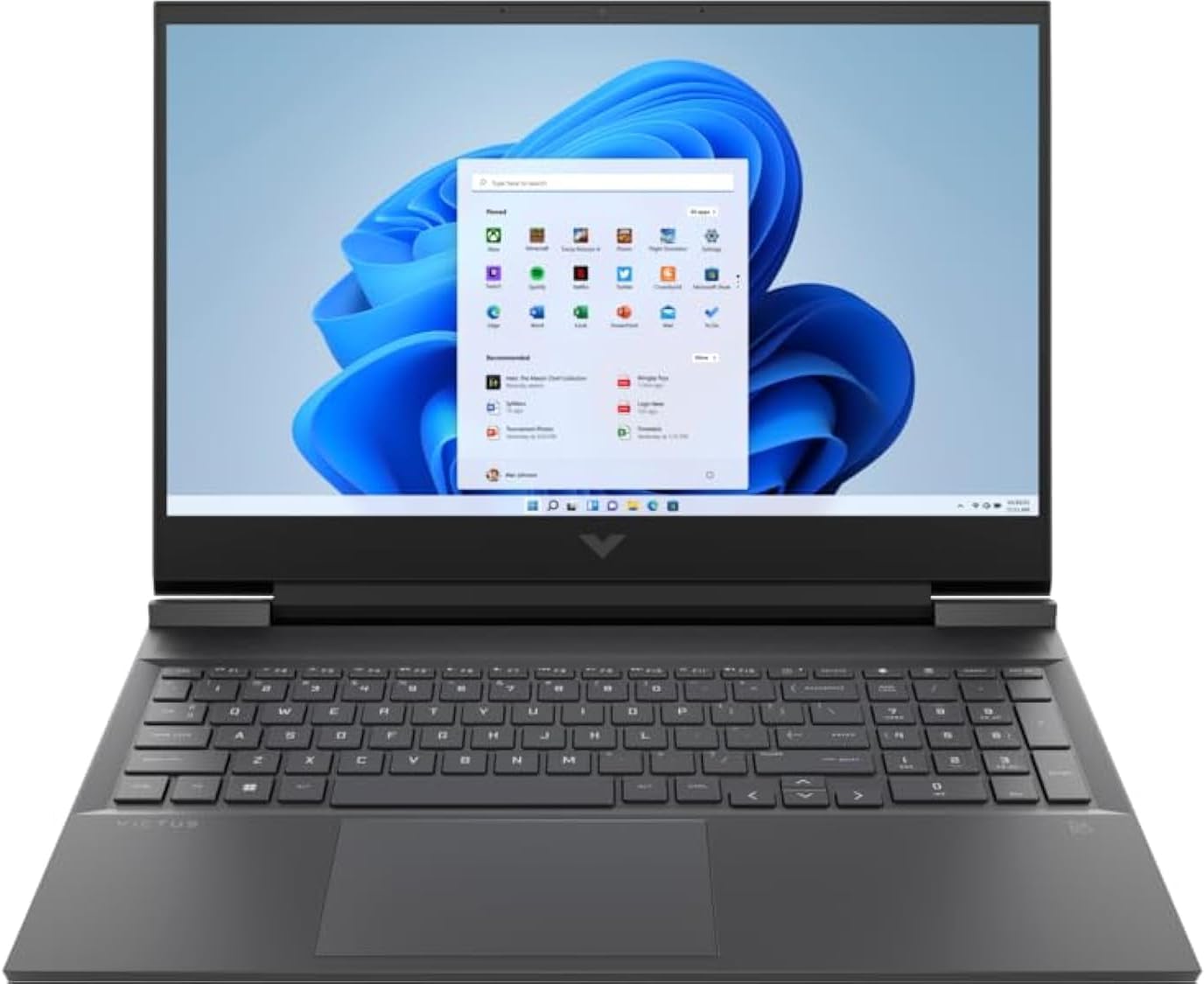 61r-wfFcTYL._AC_SL1500_ Hp vicus 15-fa1043ne - i5-13500H-Ram 8G- SSD512- RTX3050 6G- 15.6” FHD 144HZ-DOS- Arabic- silver - Image 1
