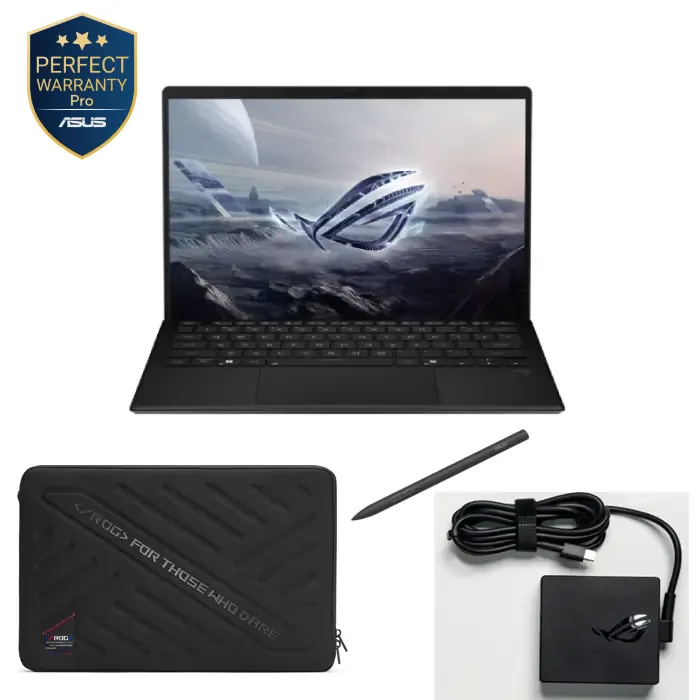 asus-rog-flow-z13-gz302ea-ru016w-1 Asus ROG Flow Z13 GZ302EA-RU016W ( 90NR0JY1-M003P0 ) AMD Ryzen AI MAX+ 395 - 32GB LPDDR5X 8000MHz - 1TB SSD - AMD Radeon Graphics - 13.4-Inch 2.5K IPS 180Hz - Windows 11 - Sleeve - Image 1